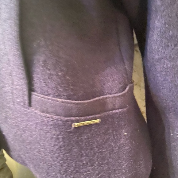 Geiger Navy Boiled Wool Sweater Jacket - Picture 3 of 9